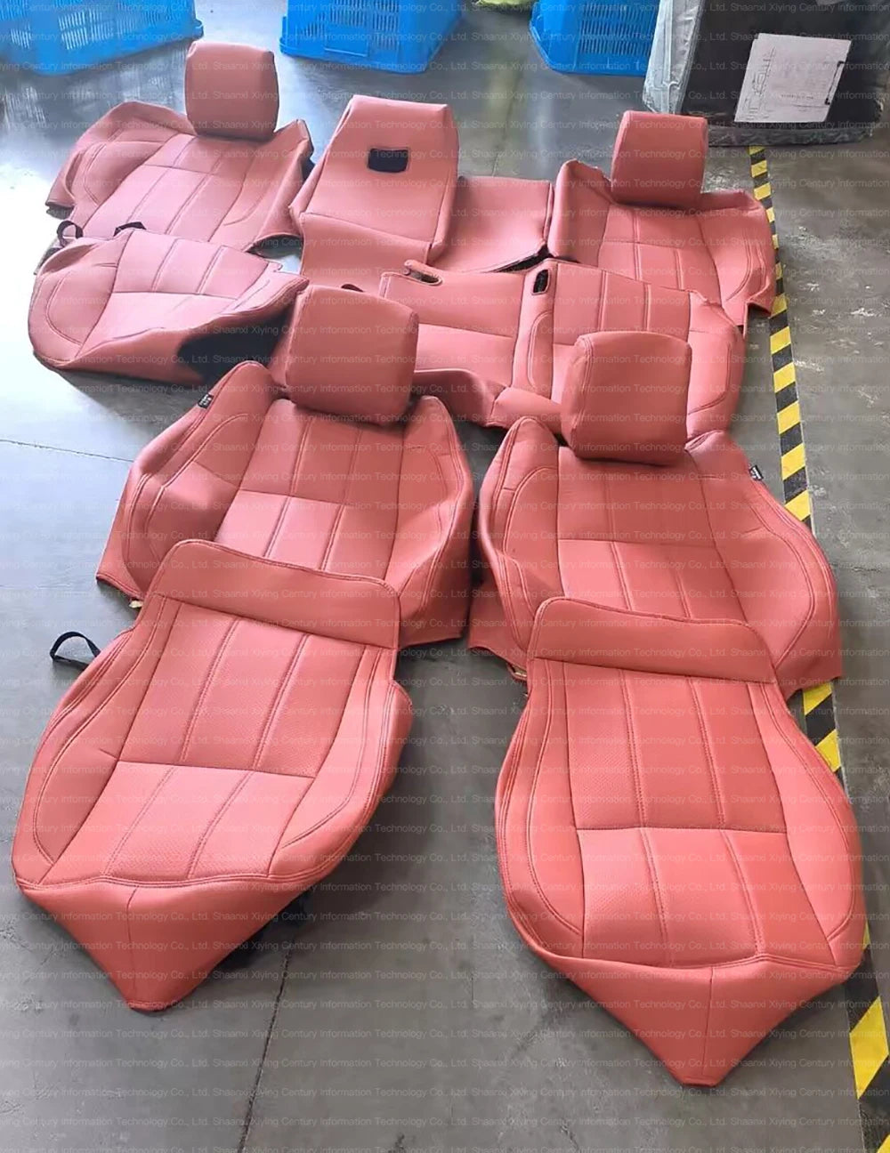 Custom Fit Car Seat Cover Full Set Specific For Land Rover Range Rover Velar Evoque Sport Discovery 3 4 5 Defender Seat Cover CM World