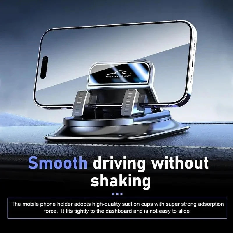 Car Phone Mount Anti Slip Silicone Dashboard Phone Holder 360-Degree Free Rotation Universal Head-Up Navigation Holder