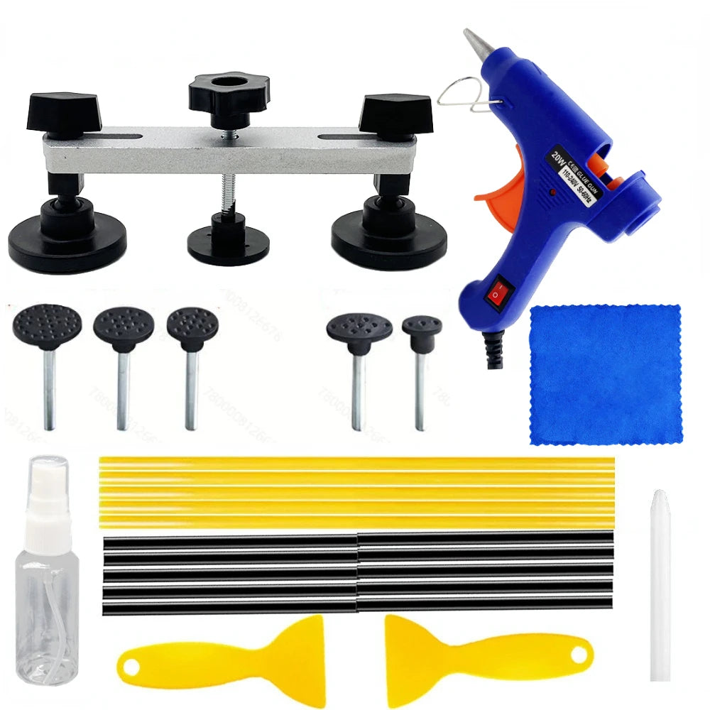New Car Dent Repair Tool EU Plug Glue Gun Hand Tools  Kit Auto Paintless Body Hail Damage Fix Bridge Pulling Dent Adhesive Glue
