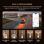70mai T800 3-Channel HDR Car DVR Front 4K+Rear 4K/1080P+Interior 1080P Voice Control Super Capacitor GPS ADAS Support 4G Wifi 6