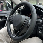 Universal Car Steering wheel cover Carbon Fiber Suede Fur Leather Styling Anti-slip Round shape Steering wheel Auto Accessories