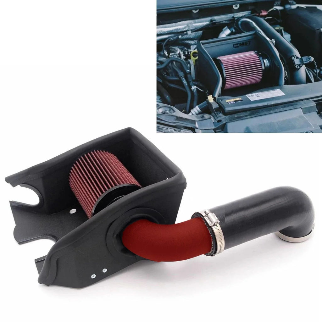 Cold Air Intake System Kit + Heat Shield Red Filter For Golf MK7 TSI TFSI Seat Performance Tuning Car Parts CM World