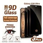 1-3pieces Anti-Spy Screen Protector For Samsung Galaxy S26 Ultra S26 + S26 Tempered Glass Fingerprint unlocking Easy to install