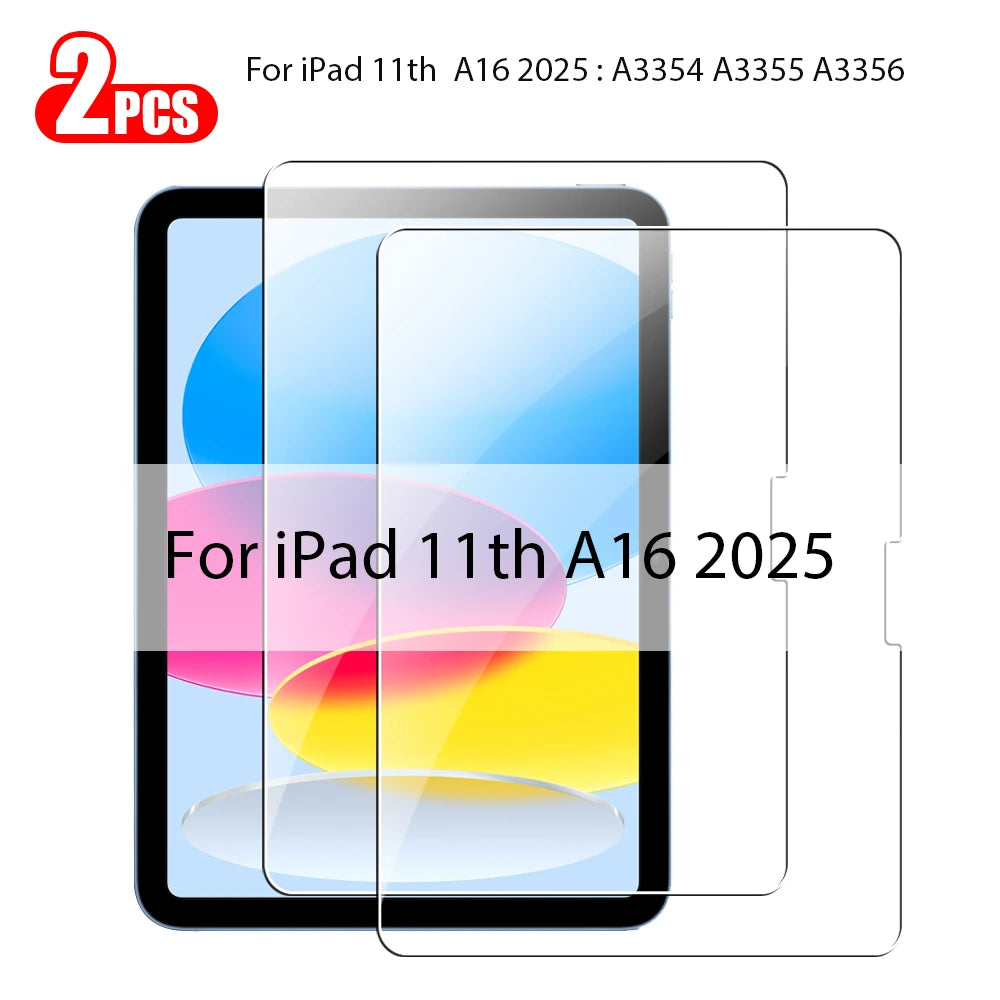 Tempered Glass For Ipad Pro 13 M5 M4 2025 12.9 Air 11 5 4 3 2 M3 M2 Screen Protector A16 10 9 9th 10th Generacion Mini 7 6 Film Car Mobile World