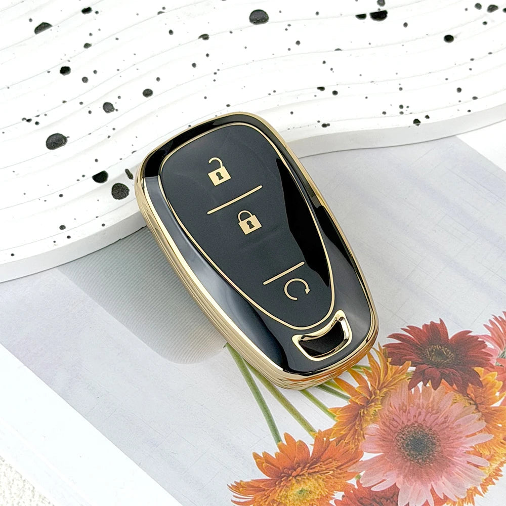 TPU Car Key Fob Cover Case for Chevrolet 2017-2019 Chevy Malibu Camaro Cruze Traverse Sonic Volt Bolt Equinox Spark Blazer Onix CM World