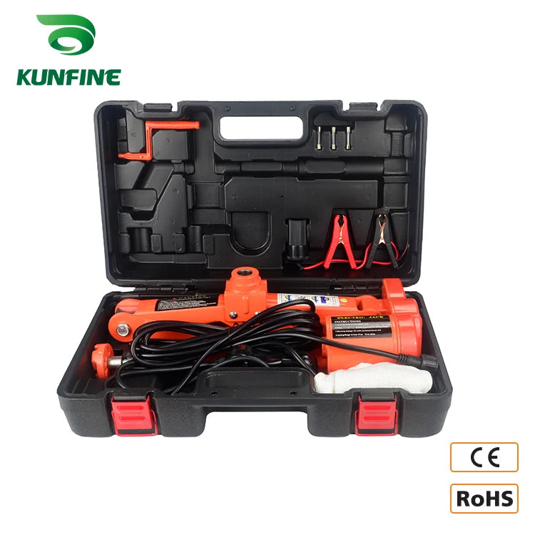 KUNFINE Portable 12V 120W Car Jack 5Ton Electric Jack Auto Lift Scissor Jack Lifting Machinisms Lift Jack Muti Function