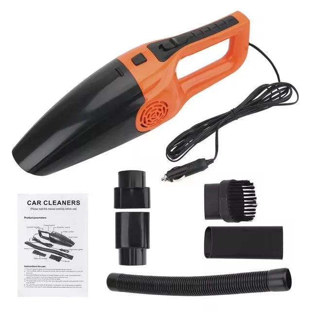 Portable Car Vacuum Cleaner High Suction Dry and Wet Dual-use  Vacuum Powerful Mini Vacuum Cleaner Suitable for Car Interiors CM World