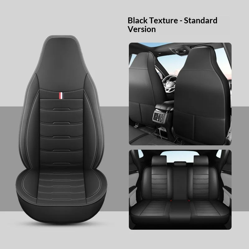 Universal Five-Seater Car Seat Cover with Integrated Headrest Cover Suitable for Most Cars Vehicle Seat Cushion Protector CM World