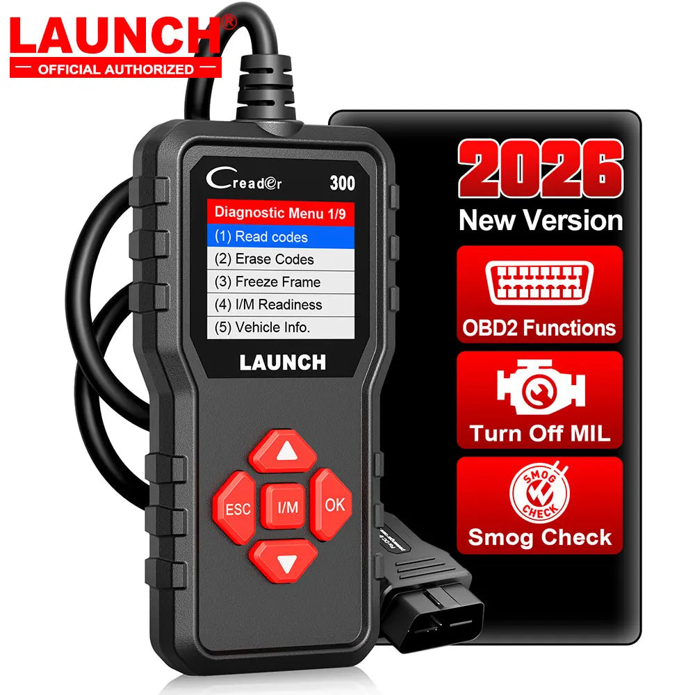 LAUNCH X431 CR300 OBD2 SCANNER CAN Auto Code Reader Diagnostic Tools I/M Engine Battery Tester Lifetime Free Update Car Mobile World