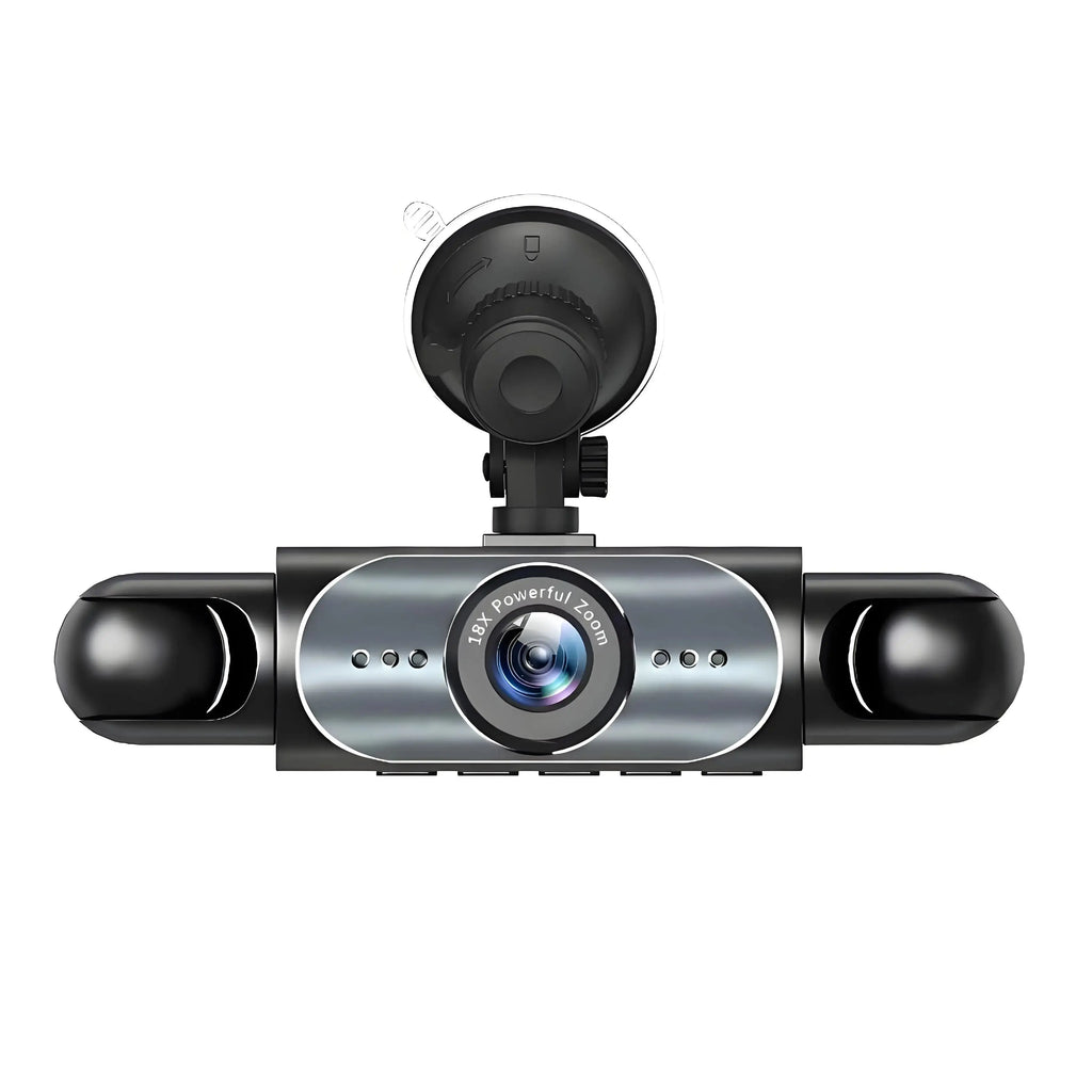 4-Channel Dashcam with 3.16-inch 1080P HD Front Camera 720P Front & Rear Cameras File Transfer Function