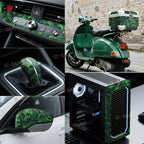 Car Stickers Anime Car Foil Ring Air Release Waterproof Green Skull Automotive Vinyl Wrap Body Film Auto Outdoor Accessories Car Mobile World