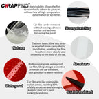 Gloss PET Car Sticker Auto Vinyl Wrap Sticker Bubble Free Auto Decoration Decals Universal RV Bike Motorcycle Car Accessories Car Mobile World