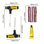 Car Tire Repair Kit Practical Tools Durable Tire Strips Super Glue Included Auto Emergency Repair Kit Optional with/without glue CM World