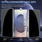 For Samsung S26 Ultra Privacy Screen Protectors Tempered Glass for Galaxy S26 Ultra Plus S26+ Fingerprint Unlock Anti Spy Glass
