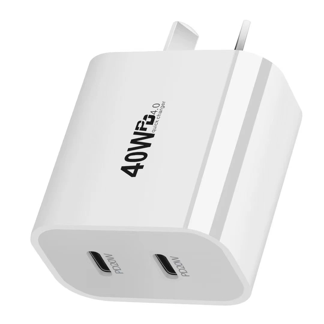 USB C Wall Charger Block 20W, 2-Pack Dual Port PD Power Delivery Fast Type C Charging  Plug Adapter for iPhone 11/12/13/14/15 Car Mobile World