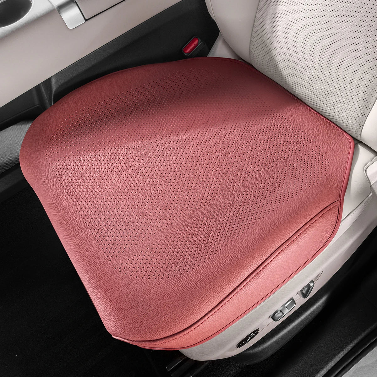 Universal Car Seat Cushion Leather Thin Breathable Hole Summer Car Seat Cover All Seasons Automotive Interior Parts