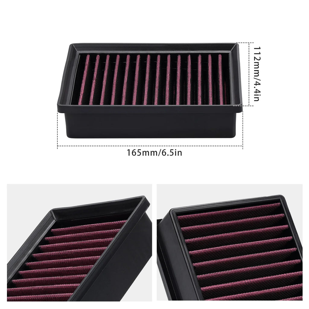 NICECNC High Flow Air Filter For BMW R1250GS /Adventure R1250 R/RS/RT 2018-2024 R1200GS LC GSA R1200 R/RS/RT/ LC 2013-2018 CM World