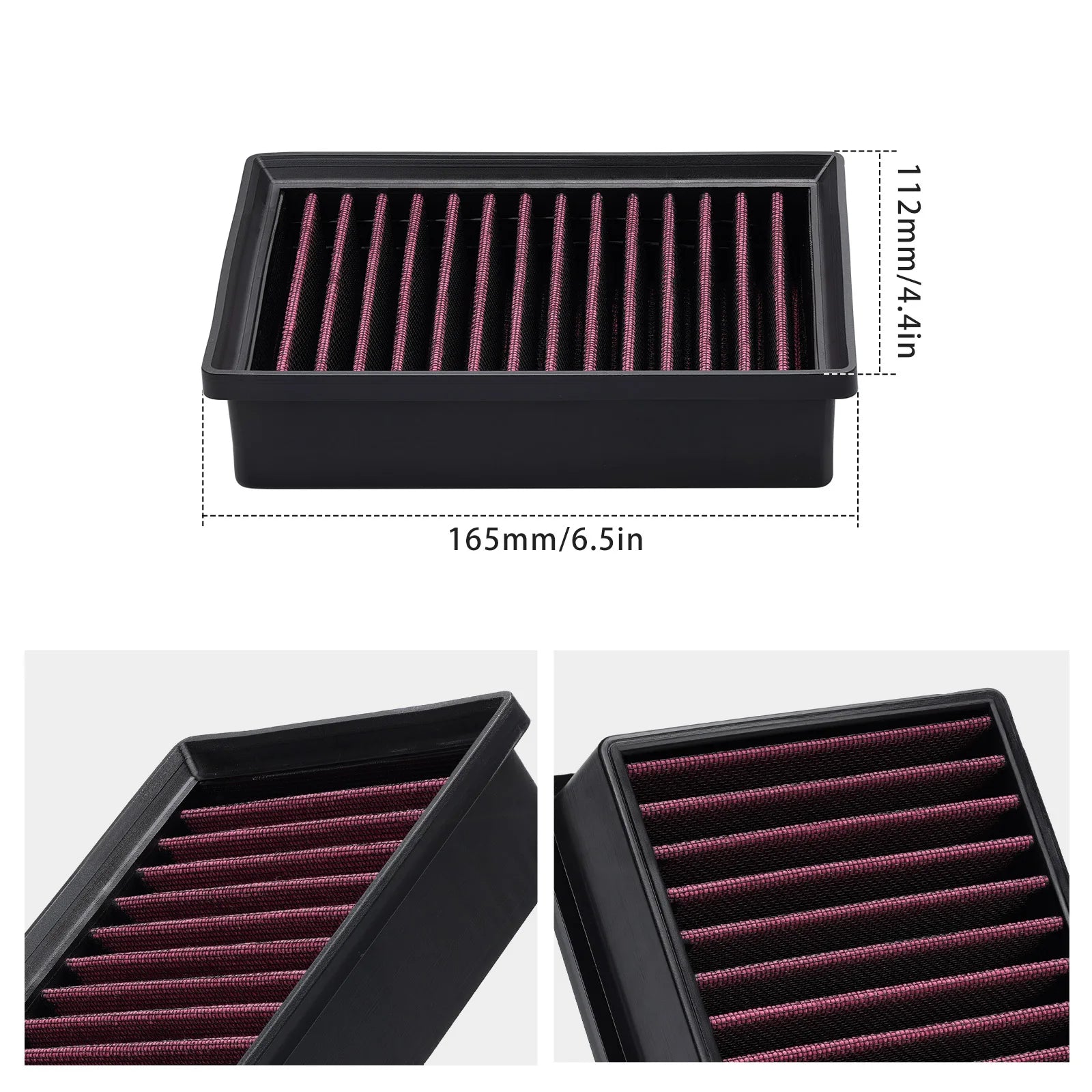 NICECNC High Flow Air Filter For BMW R1250GS /Adventure R1250 R/RS/RT 2018-2024 R1200GS LC GSA R1200 R/RS/RT/ LC 2013-2018 CM World