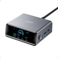 Anker Prime Charger, 250W / 200W GaN Prime USB C Charging Station, Ultra-Fast 6-Port, 2.26" LCD Display And Smart Control Dial