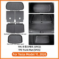 RHD Car Floor Mats For Tesla Model YL Launch2026 Luggage Mat Set Four Seasons Waterproof Anti-slip Trunk Mat Model YL Floor Mats