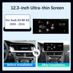12.3 '' Ultra-thin Screen GPS Android 16 for Audi A4 B8 A5 2009 - 2016 BT Car Video Radio Multimedia Player 4G Auto Accessories CM World