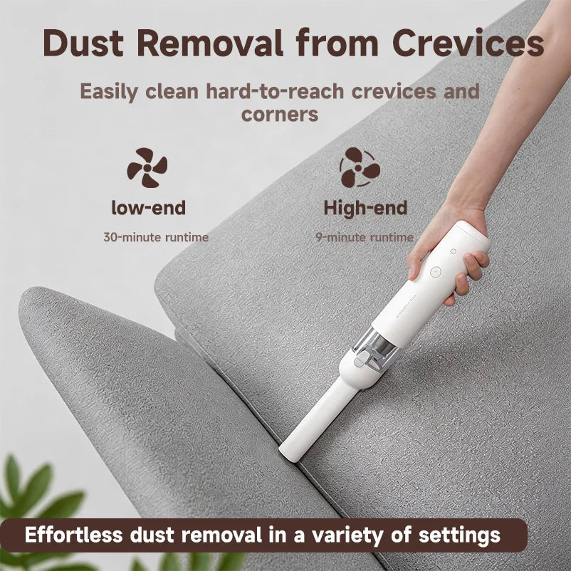 Xiaomi Mijia Handheld Vacuum Cleaner 12000Pa Strong Suction Cordless Rechargeable Portable for Home Car Pet Hair Cleaning Car Mobile World