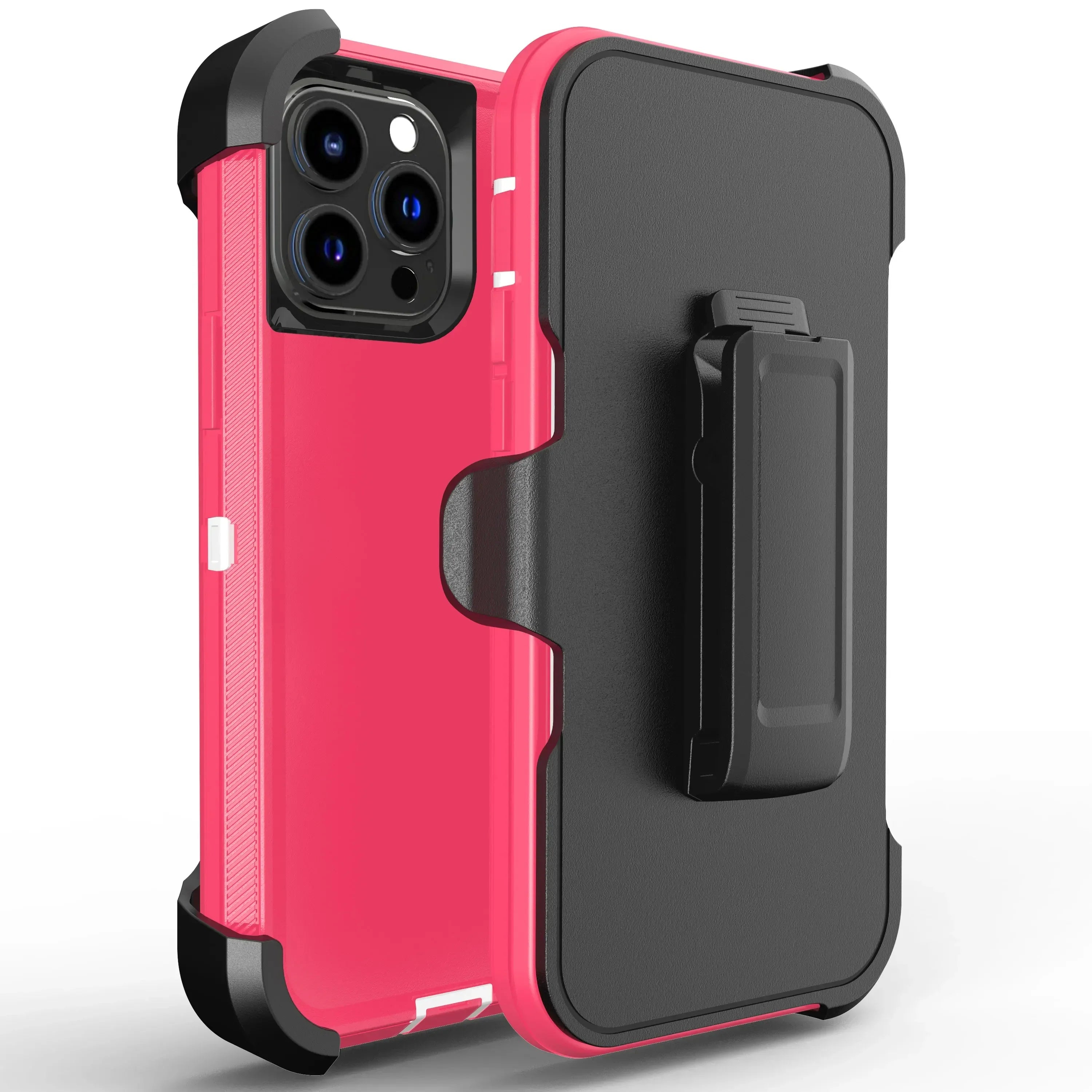 Luxury OTT Armor BOX Phone Case for IPhone 17 Air 16 15 14 Plus 13 12 Pro Max Soft Bumpers with Belt Clamp Protective Hard Cover Car Mobile World