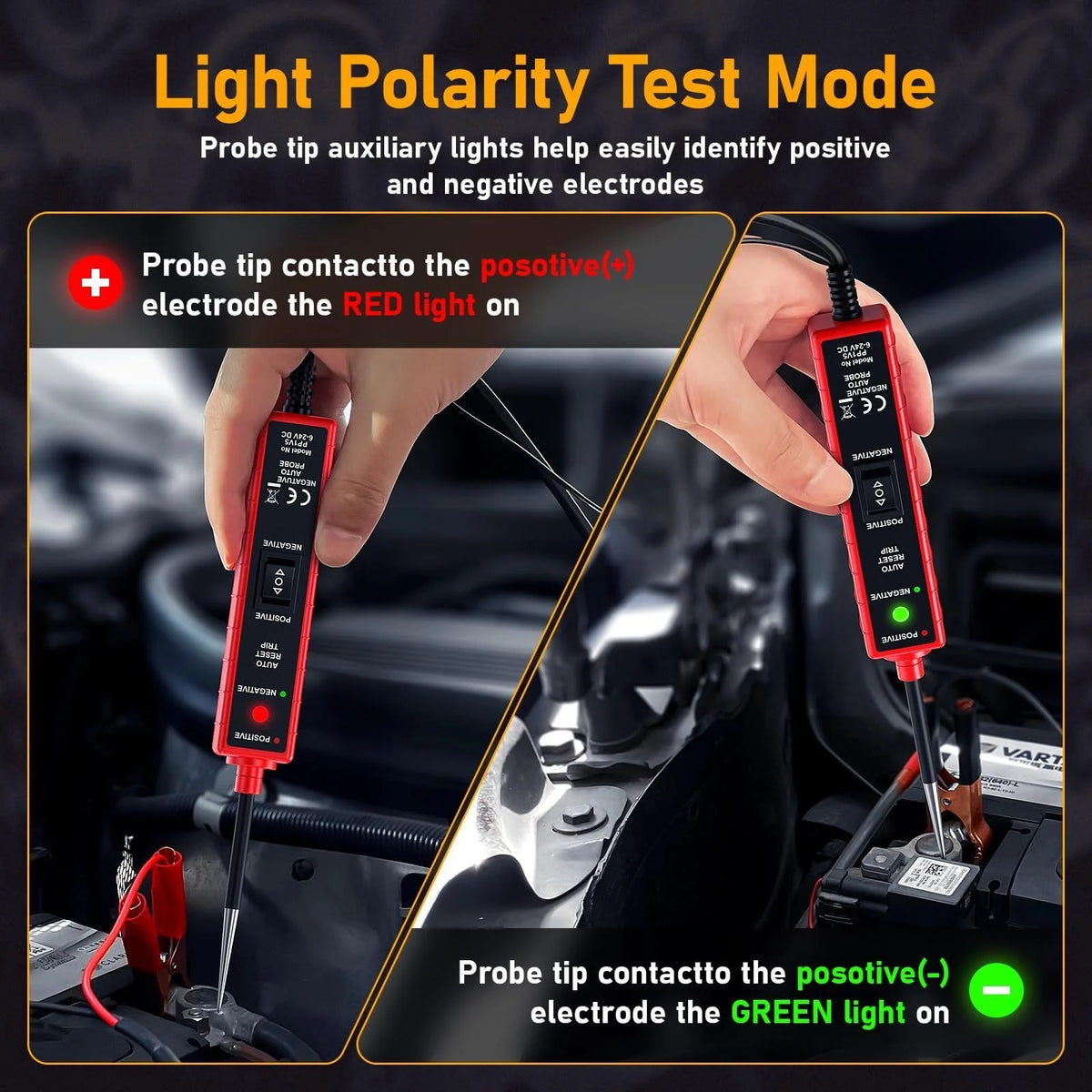 High-Performance Multifunctional Automotive Circuit Tester and Drive Detector—Digital Display, Adjustable Resistance, Ergonomic Design, for Electrical System Diagnostics, Circuit Switch Inspection, and Vehicle Maintenance