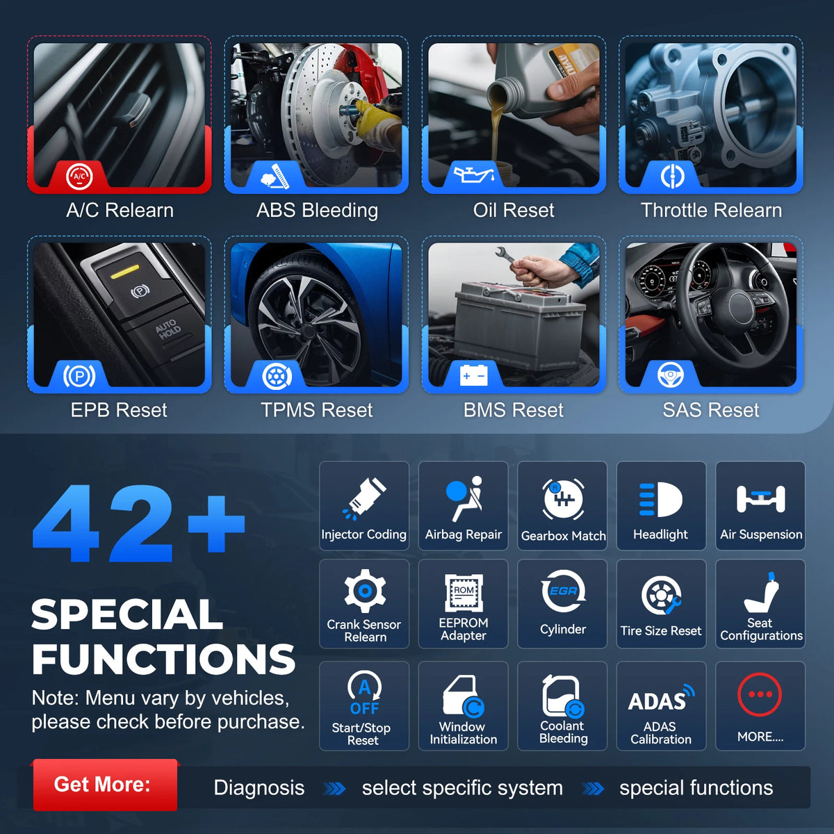 XTOOL D8S Car Diagnostic Tool OBD2 Bidirectional Scanner Topology Map All System Diagnostic ECU Coding 42+ Resets 3 Years Update