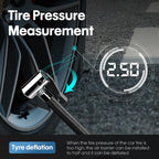 CARSUN Portable Automobile Air Compressor Digital Tire Inflation Pump LED Lamp Tire Compression Pump Compressor For Car Motorcy CM World