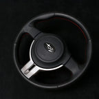 58x28mm Carbon Fiber Car Steering Wheel Logo Emblem Sticker for Subaru Forester Outback Impreza Legacy STI WRX BRZ Tribeca CM World