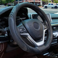 Concave Convex Massage Steering Wheel Cover 38cm Microfiber Leather Cover Non-Slip Breathable Car Steering Wheel Protector