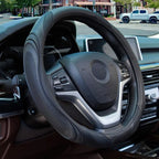 Concave Convex Massage Steering Wheel Cover 38cm Microfiber Leather Cover Non-Slip Breathable Car Steering Wheel Protector