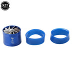 Auto Car Air Intake Turbine Refit Turbo Gas Fuel Oil Saver Fan Turbo Supercharger Turbine Fit for Air Intake Hose Dia 65-74mm CM World