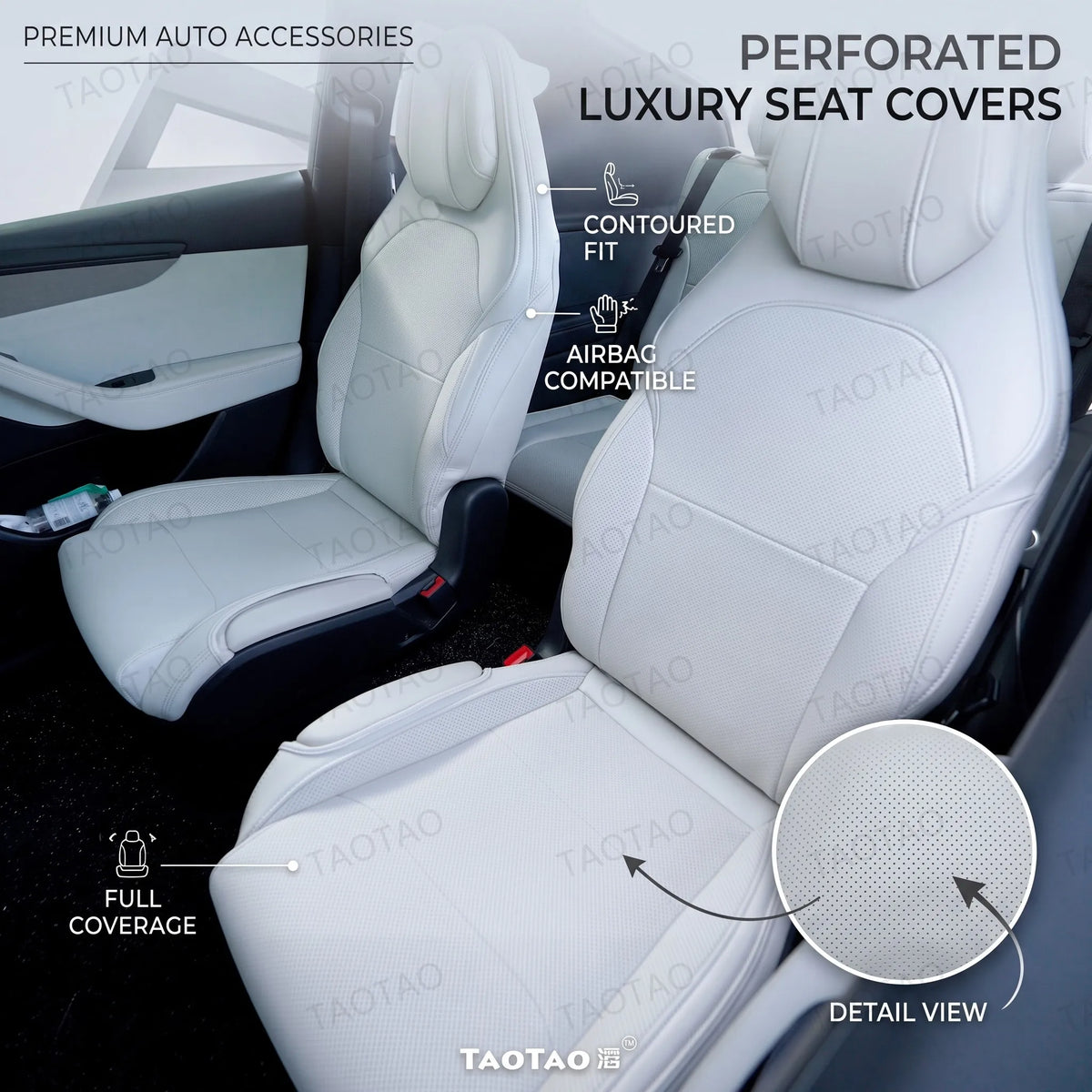 For New Model Y L / Y Juniper 2025 2026 Car Seat Cover Nappa Leather & 8 Grade Anti Fouling Wholesale Price Interior Accessories