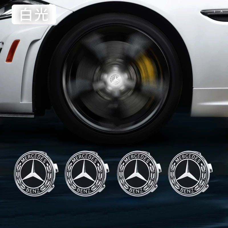 Hub Light Car Floating Illumination Wheel Caps LED Light Center Cover for Mercedes-Benz W177 W205 W206 W213 W214 W216 W222 CM World