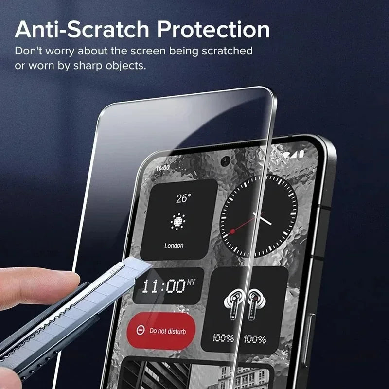 4PCS Tempered Glass for Nothing phone 2A 2 1 Protective Transparent Screen Protector Film For Nothingphone 2 2A Glass Car Mobile World
