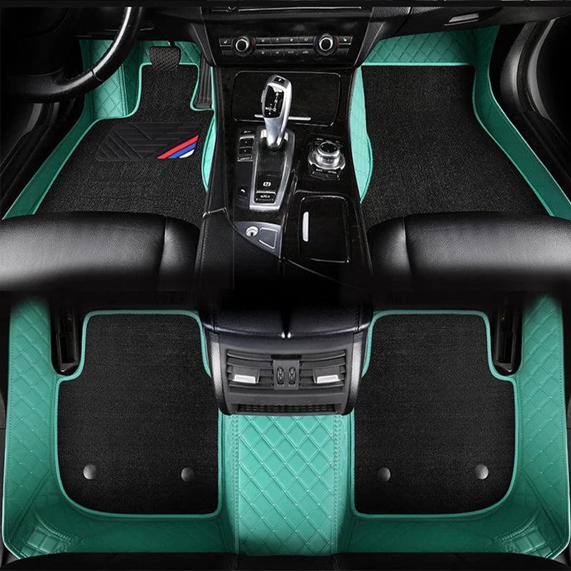 For VW GOLF 6 7 8 Auto New Models Double layer 5D Custom Car Floor Mats Carpets Foot liners car Accessories