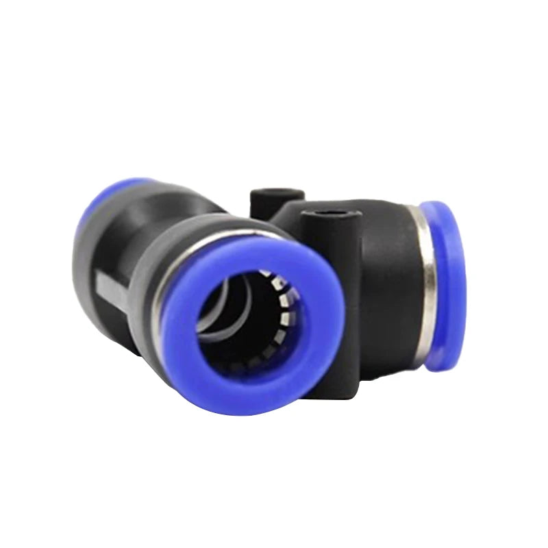 10PCS PE Air Connectors 4 6 8 10 12MM PEG Pneumatic Fitting Slip Lock Tee 3Way Plastic Pipe Water Hose Tube Quick Connector