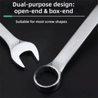 Hand Tool 6-32mm Combination Wrench Chrome Vanadium Steel Metric Open-ended Spanner Opened Ring Repair Wrench Home Use
