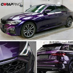 Wrap Foil Car Cover Ultra Glossy Purple Sticker for Car Accessories Waterproof PET Self-adhesive Automotive Vinyl Wrapping Film Car Mobile World