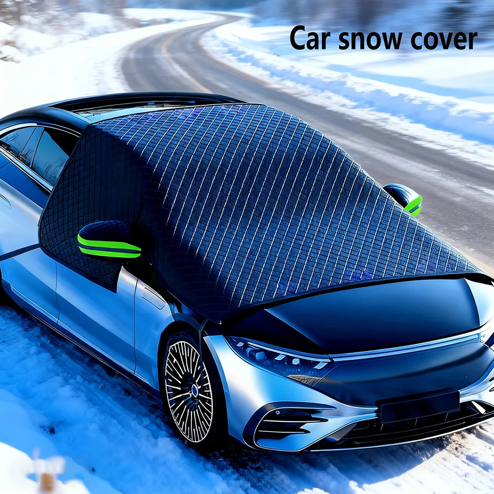 Snow Cover for Car Windshield Oxford Cloth Thickened Antifreeze Sunshade Heat And Snow Protection Auto Sun Visor Car Accessories Car Mobile World