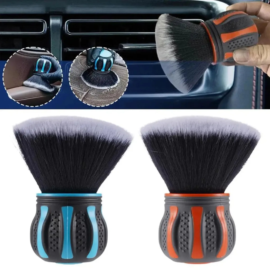 With Storage Rack Covers Car Detail Brush Soft Bristles Uses For Auto Interior Dust Cleaner Detailing Tool Cleaning