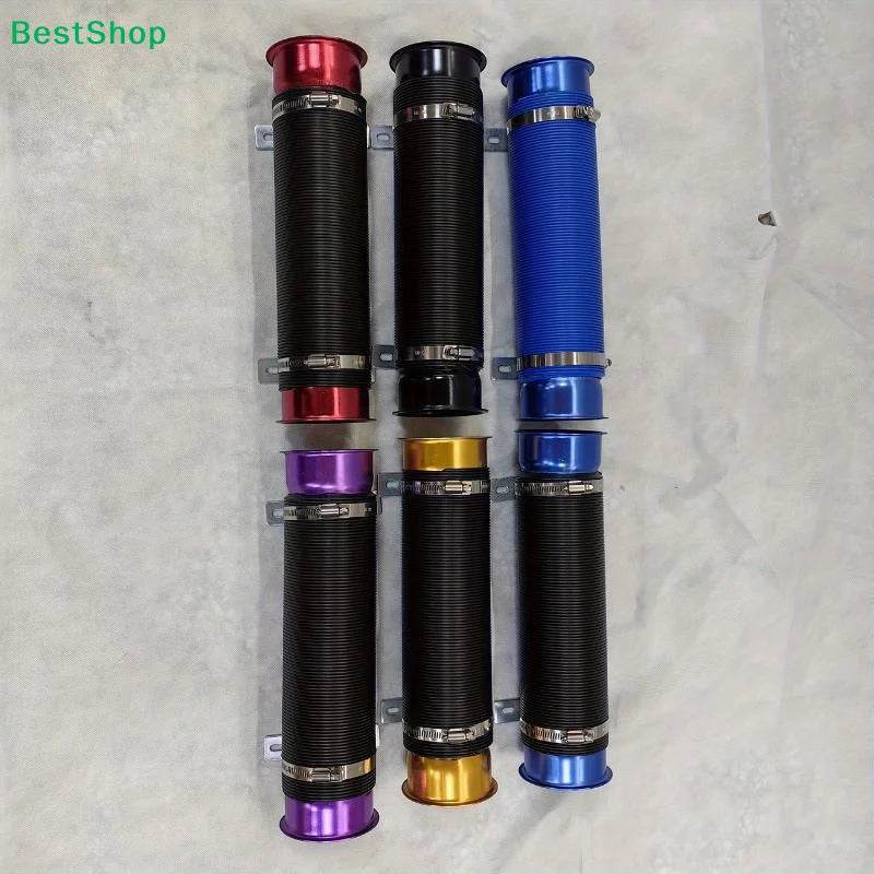 〔Vic〕Flexible Car Air Intake Hose, 3-inch Cold Air Intake Pipe with Bellmouth CM World