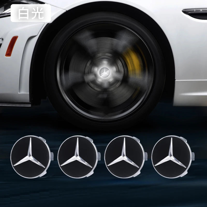 Hub Light Car Floating Illumination Wheel Caps LED Light Center Cover for Mercedes-Benz W177 W205 W206 W213 W214 W216 W222 CM World