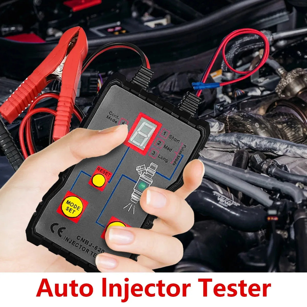 Newest Fuel System Scan Tool Automotive Cleaning Tool Kit Injector Flush Cleaner Car Fuel Injector Tester Portable 4 Pluse Mode CM World