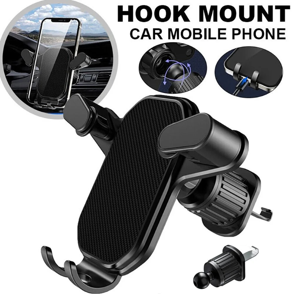 Car Phone Holder Air Vent Clip Mount Mobile Cell Stand Smartphone GPS  for iPhone Samsung Xiaomi For 4.7-6.7 Inch Mobile Devices