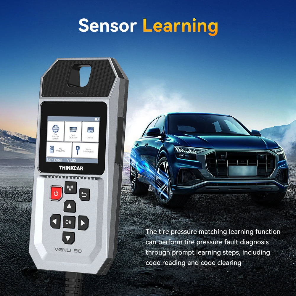 THINKCAR VENU 90 TPMS Diagnostic Tool Car Tire Pressure Sensor Activate Learning Programming Plug and Play Free WIFI Update