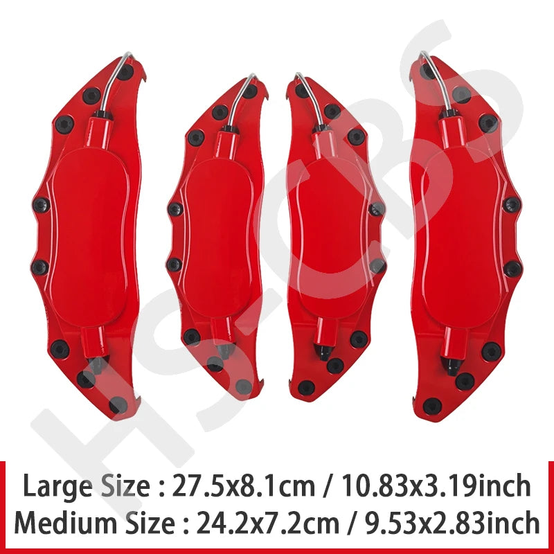 4Pcs Metal Car Brake Caliper Covers Anti Dust Protective Disc Shell for Audi Bmw Mercedes Benz VW volkswagen Peugeot Accessories