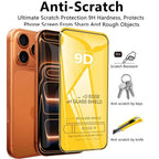 4 Pcs 9D Tempered Glass Screen Protector for Apple iPhone 17 Pro Max, HD Anti-Scratch Film for iPhone Air & 17 Pro Full Coverage Car Mobile World